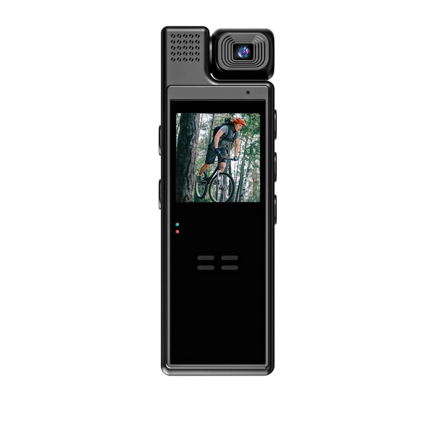 Mini Câmera Corporal Portátil FHD 1080P com Lente Rotativa de 180° – Ideal para Motociclismo